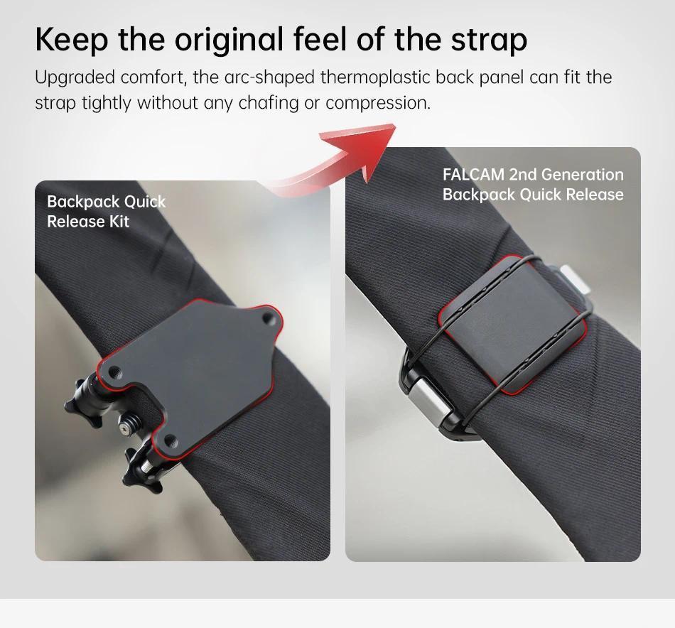 Ulanzi x Falcam F38 Quick Release System for Backpack & Shoulder Strap, upgraded Backpack Clip Kit, Shoulder Strap Mount for Gopro Sony Canon Nikon DSLR Camera Cage Quick Release Kit Base Arca-Swiss Ulanzi x Falcam F38 Quick Release System for Backpack & Shoulder Strap, upgraded Backpack Clip Kit, Shoulder Strap Mount for Gopro Sony Canon Nikon DSLR Camera Cage Quick Release Kit Base Arca-Swiss