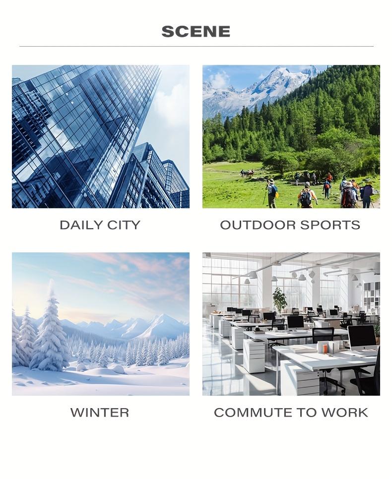 Men's Stand Collar Hooded Jacket - Warm, Windproof Thickened Coat, Detachable Hood, Solid Color Design, Thickened Nylon Fabric for Cold Weather, Casual Style, Zip Closure, Dry Clean Only, Winter Stand Collar Hooded Thickened Coat Spooky Fuzzy Crew Socks W