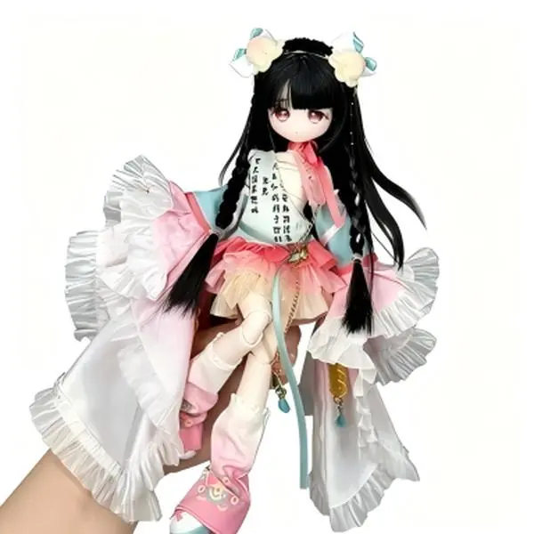 Cute Horror Story 1/8 BJD  Scale Vinyl Rooted Hair Articulated Doll