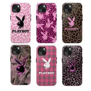 leopard print pink Double-layer durable phone Cases For iPhone 17 16 15 14 13 12 Promax Pro Plus, hard shell protection ,Unique design,best Gift