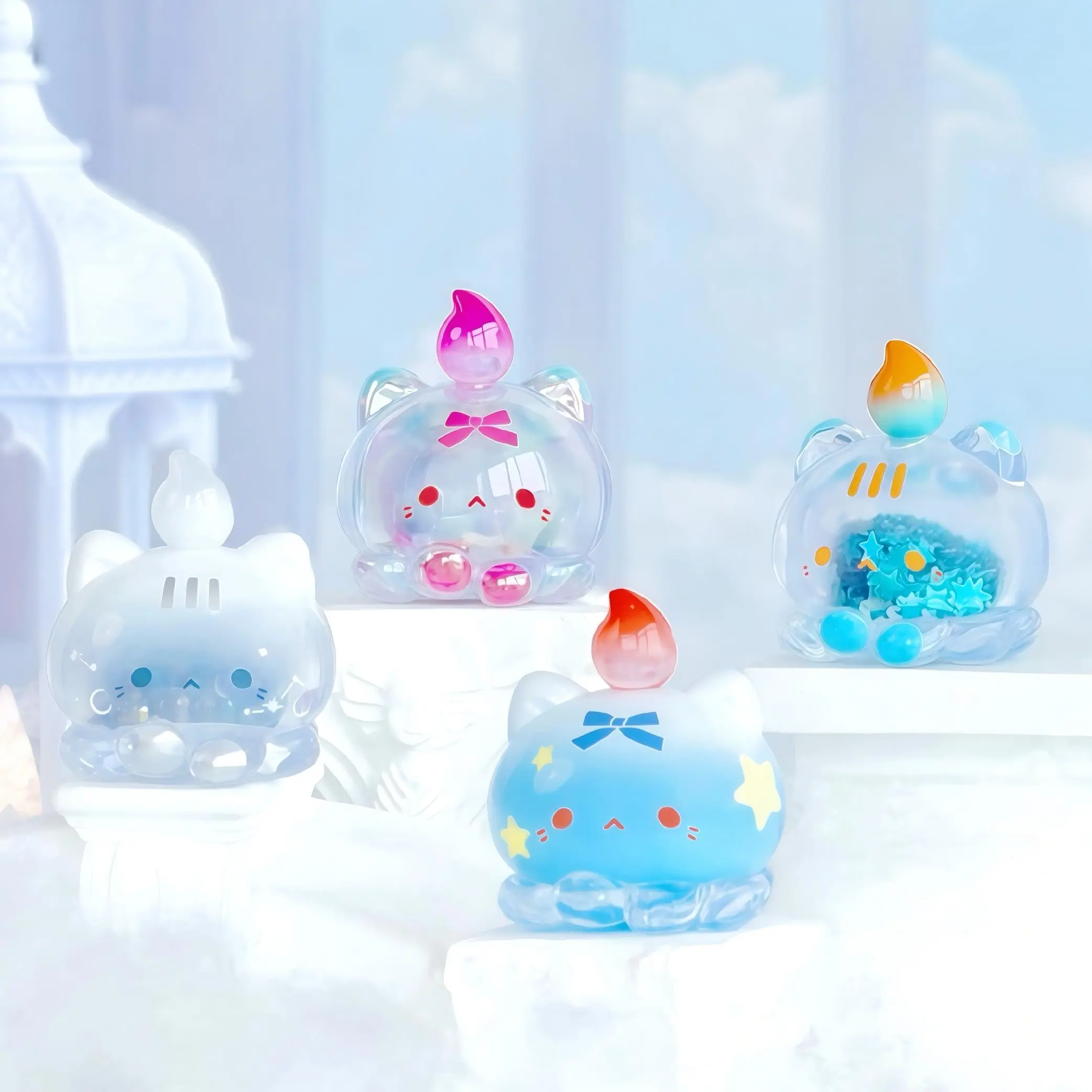 Octcats' Fantastic Journey Mini Figure, Cute Decorative Item, DIY Material, Micro Model, Collectible Toy, Octocat Design, Cute Collectible Figurines