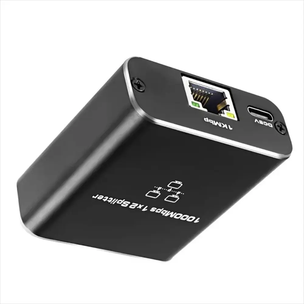 1 Port 2 Port Network Splitter 1000mbps Rj45 Adapter Gigabit Converter Ethernet 8p8c Extender Plug Extension