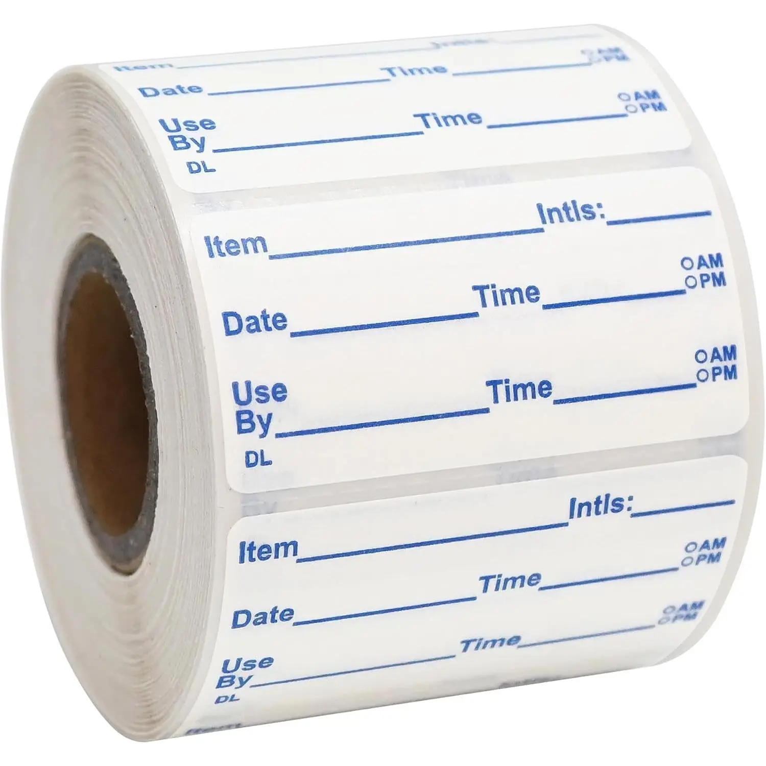 2x1 Dissolvable Labels 600 Stickers Use by Food Rotation Labels | PFAS free, writable on glass/wood/metal/plastic. -40~150°F safe. For storage container, boxes inventory & spice