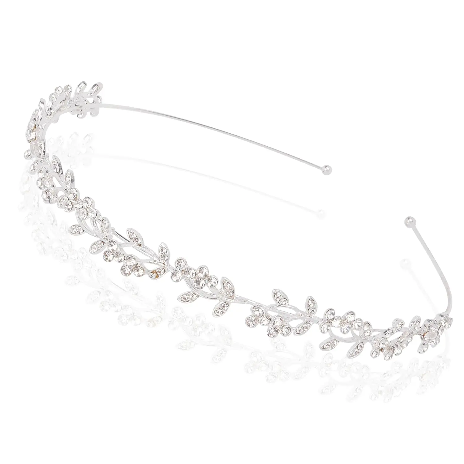 Wedding Headbands for Women Girls Bride Headband Bridal Headpieces  Hair Band  Tiara Wedding Gifts Hair Accessories Elegant Fairy Rhinestone  Leaves