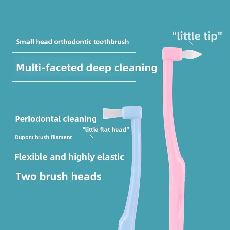 New Compact-Head Orthodontic Toothbrush / Interdental Brush (Single-Tuft Design) – Portable, Suitable for Braces & Wisdom Teeth (Wholesale)