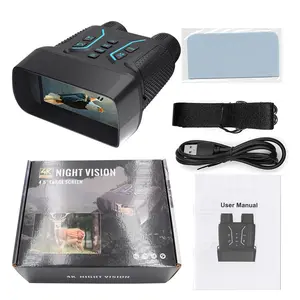 Nv2183 4k Digital Night Vision Binoculars 4k Video Recording 400m Full Dark Night Vision 8x Digital Zoom 4.5 Inch Hd Screen 4500mah Rechargeable Battery Waterproof Night Vision Goggles for Hunting Wildlife Camping Night Fishing Outdoor