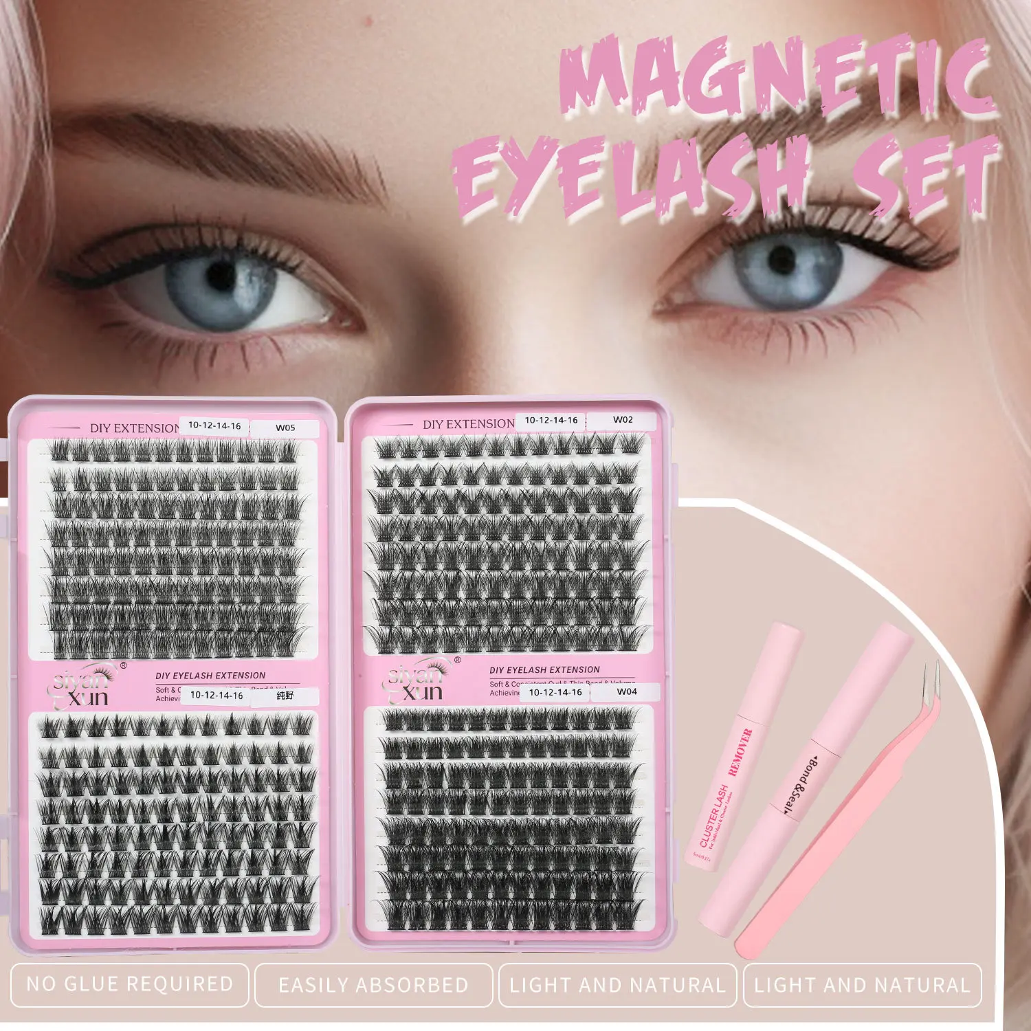 Jumbo Volume DIY Cluster Lash Book - Fluffy Segmented Eyelashes for Bold, Dramatic Eye Makeup Looks