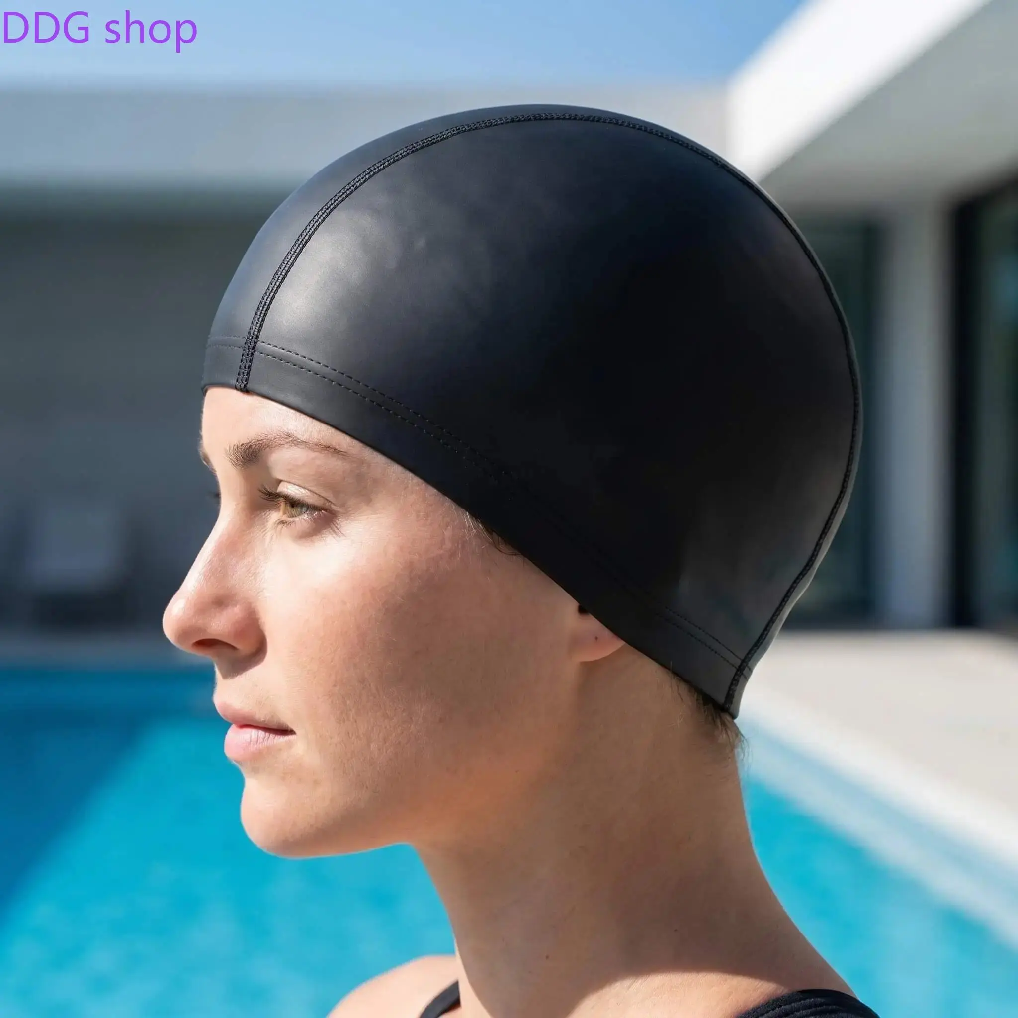 Premium Unisex Polyurethane Swimming Cap for Adults - High-Elasticity, Anti-Tangle, Soft, Comfortable, Waterproof, Chlorine Resistant, Secure Fit Pool Cap