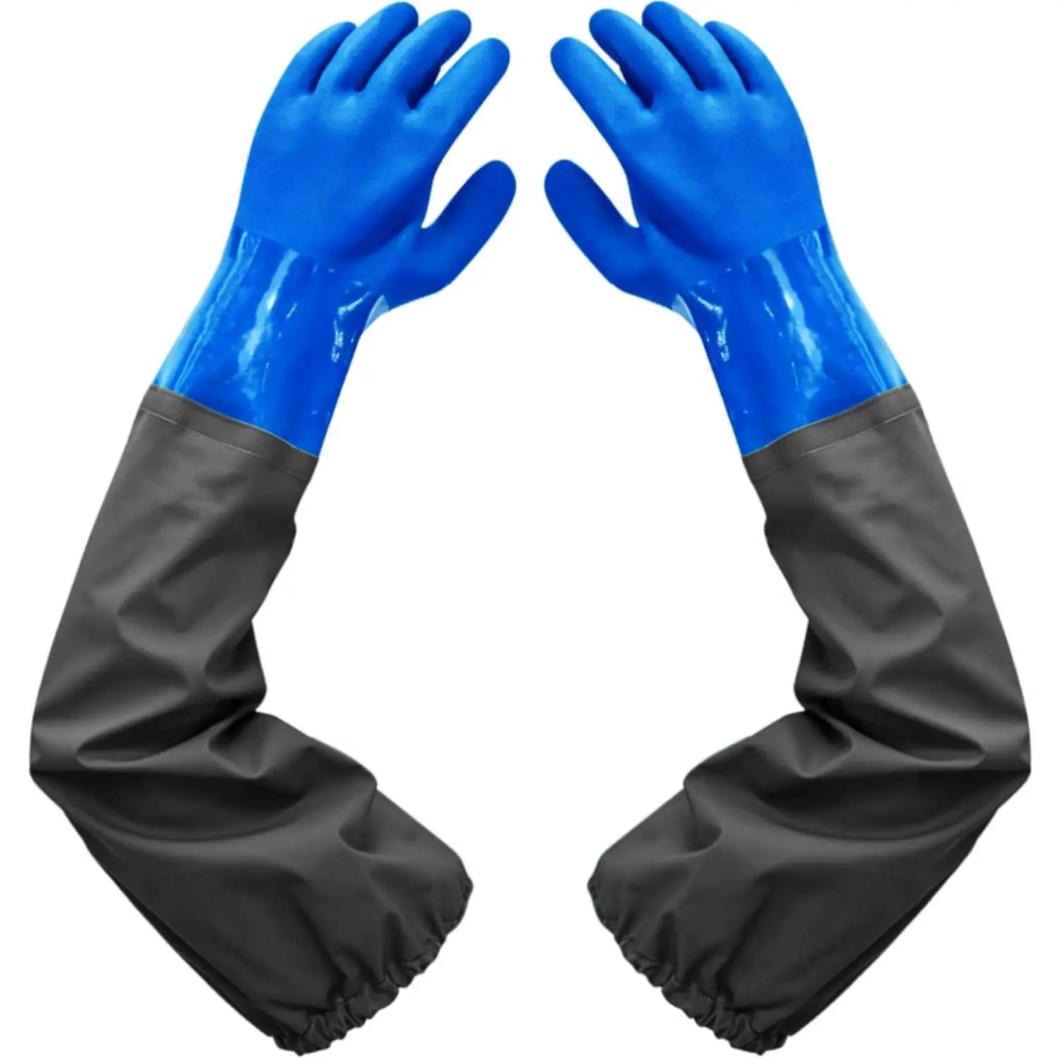 25" Long Gloves for Waterproof Pond Gloves for -Large| Elbow Length Gloves Waterproof Fishing Gloves for Women and Men