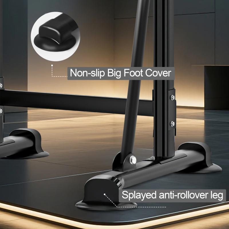 Pull-up bar and double-bar pull-up machine, strength training tower, specifically for home gyms, height-adjustable heavy-duty multi-functional strength training and fitness equipment