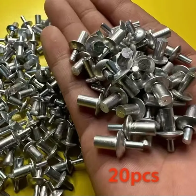 20pcs core-striking rivet core-striking expansion percussion all-aluminum rivet round head core-striking rivet flower rivet Heavy Duty