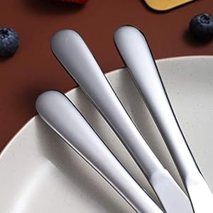Dinner Knives Set Of 6, Stainless Steel Shiny Mirror Dinner Knife, Butter Knife Spreader Table Knives Sturdy And Dishwasher Safe Birthday