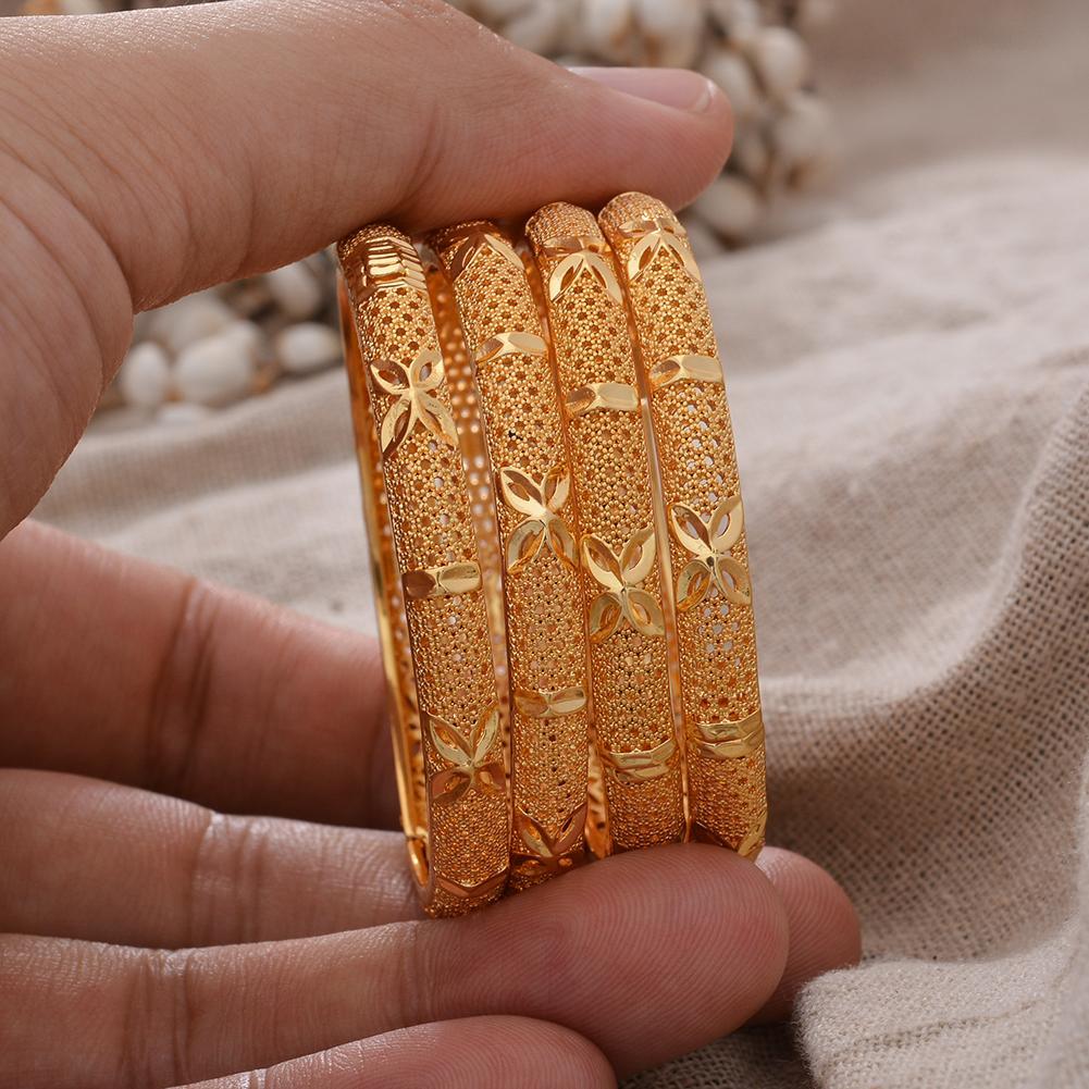 Flower France Small Child Gold Color Bangles For Girls Child Kids Bracelet Baby Wear Bracelets Gift Blessing