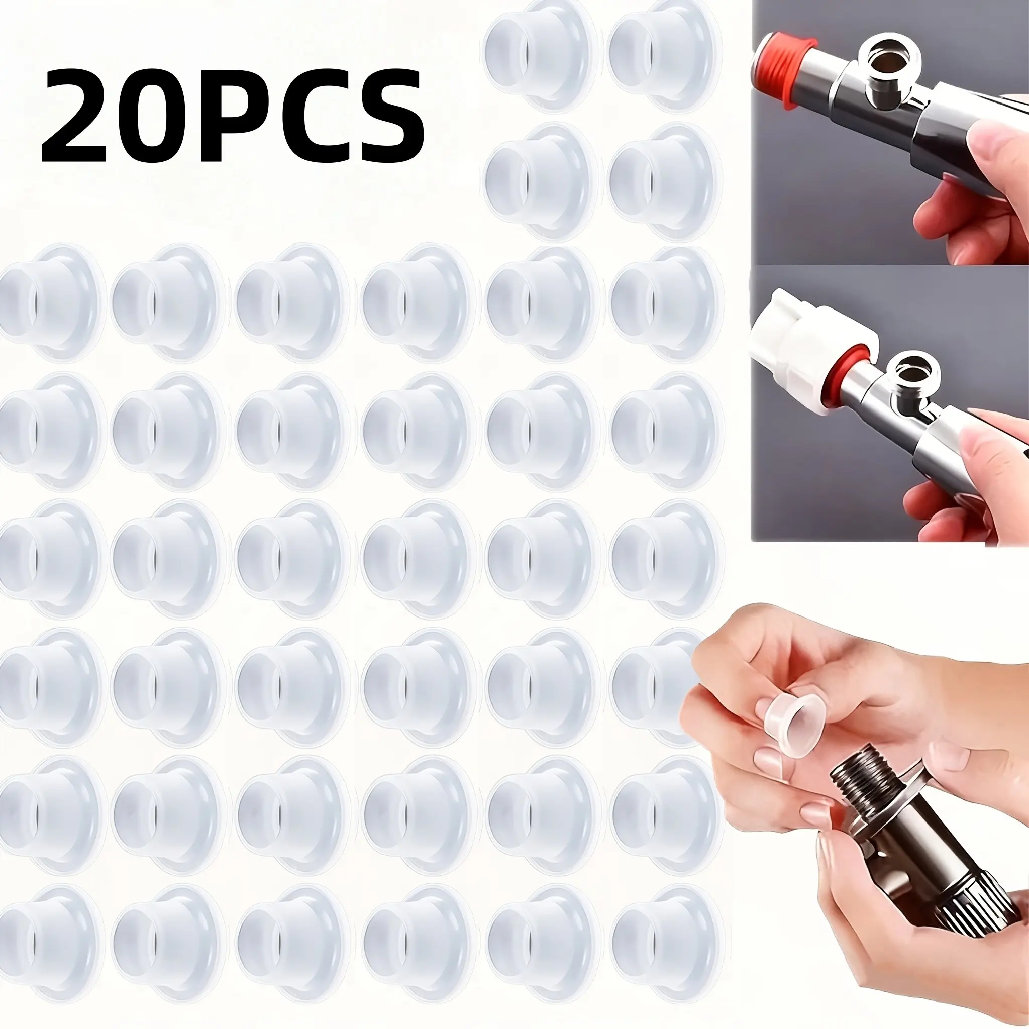 20 Pcs Silicone Sealing Washers, Faucet Water Pipe Joint Waterproof Leak-Proof Gaskets