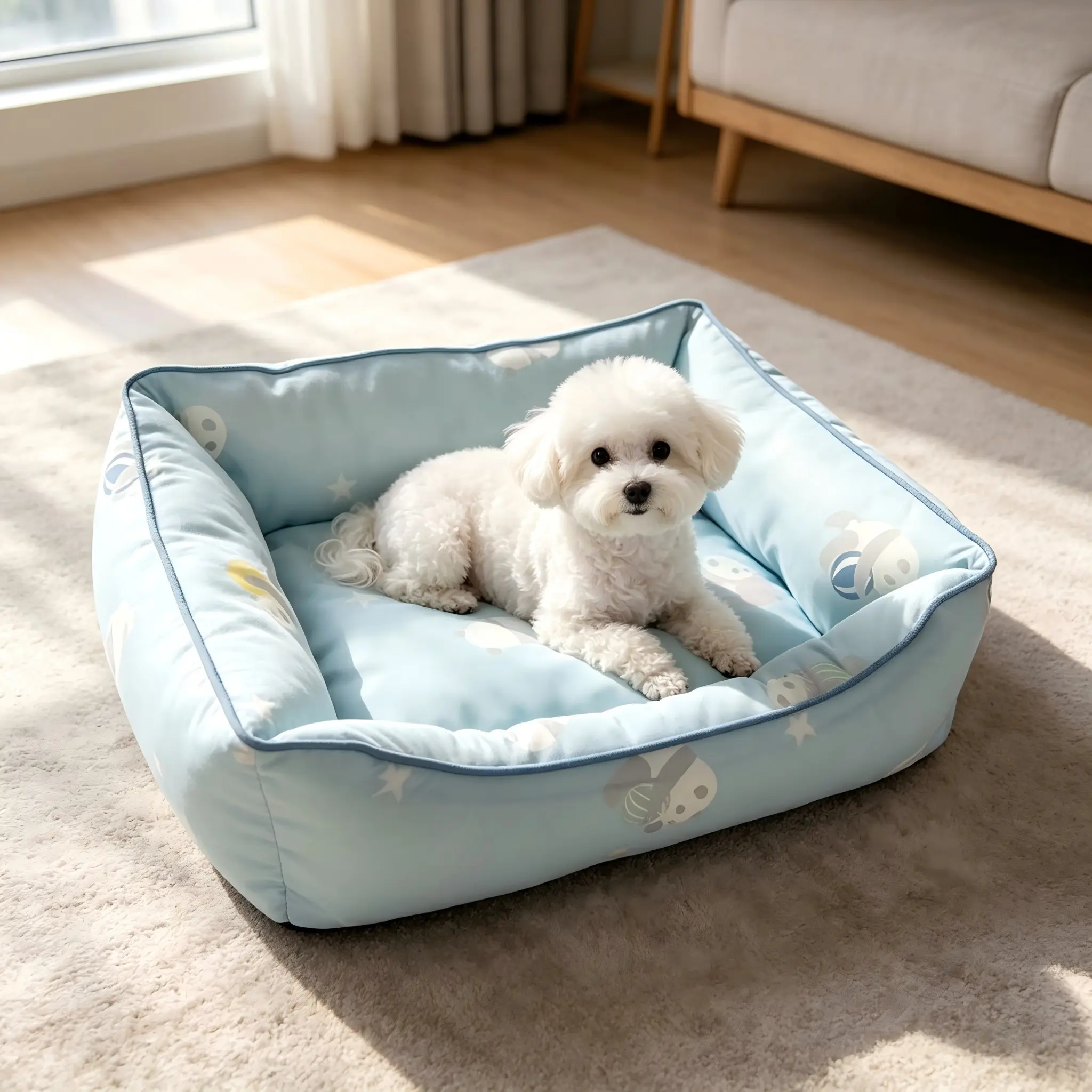 10 Dog Beds Cooling Sensation, Comfortable Pet Bedding for Dogs, Ideal for Hot Weather, Enhance Your Dog's Relaxation Time