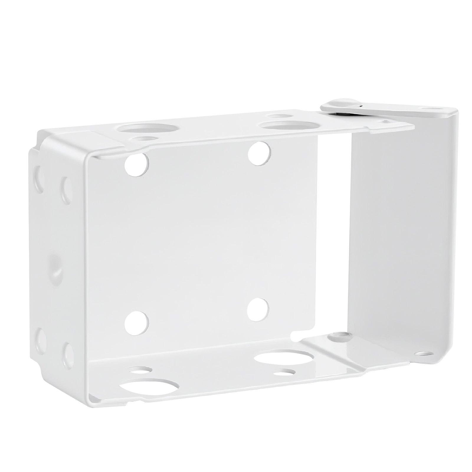 VEVOR Box Mounting Brackets, 2 Pcs, Box Blind Bracket for Window Blinds, Fit for 1.5 x 2.25 inch Headrails, with Self-Tapping Screws and Expansion Tubes, Sturdy Iron, for Blinds Installation, White
