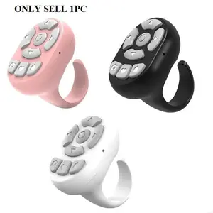 Mobile Phone Mini Remoter BT-Compatible Wireless Camera Shutter Selfie Button for TikTok Scrolling Ring for Phone, Phone Accessory, Selfie Accessories