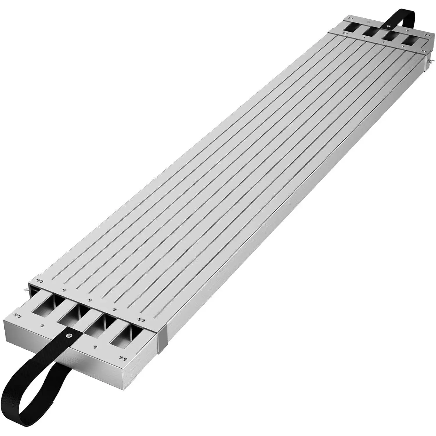 Garvee 4-7Ft Telescoping Aluminum Work Plank with 440Lbs Capacity, Skid-Proof Platform for Scaffolding and Ladder Accessory, Durable and Lightweight Construction