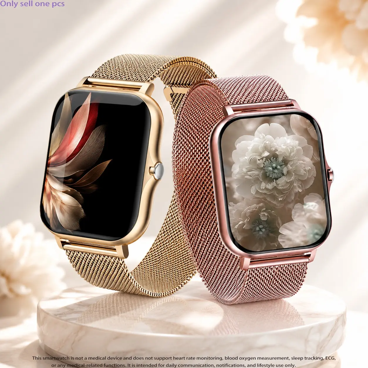 Smart Watch for Men & Women, Full Touch Screen, Message Notifications, Music Control, Sports Modes, Weather Forecast, Alarm, Timer, Magnetic Charging, Smartwatch For Android