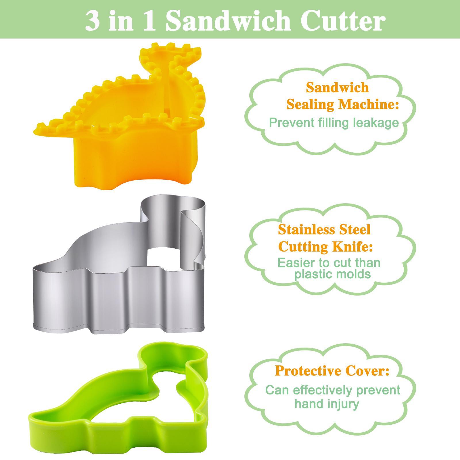 48 Piece Sandwich Toast Mold Cutter Set Multi Style Bread Embosser Home Breakfast Maker Kids Bento Lunch Box Kitchen Baking Accessory