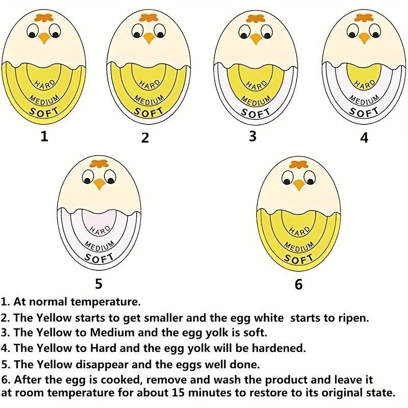 Egg Timer and Egg Holder, Kitchen Fun Soft Boiled and Hard Boiled Egg Timer in or Random Colors, Easy to Read for Perfect Cooking, Home