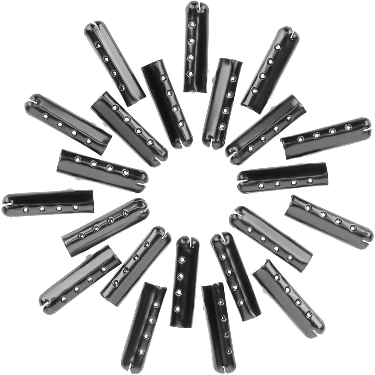 Aglets for Shoelaces, 24 count Shoe Lace Ends Tips Caps Metal Shoe String Aglet Tips for Sneaker Shoelaces Hoodies