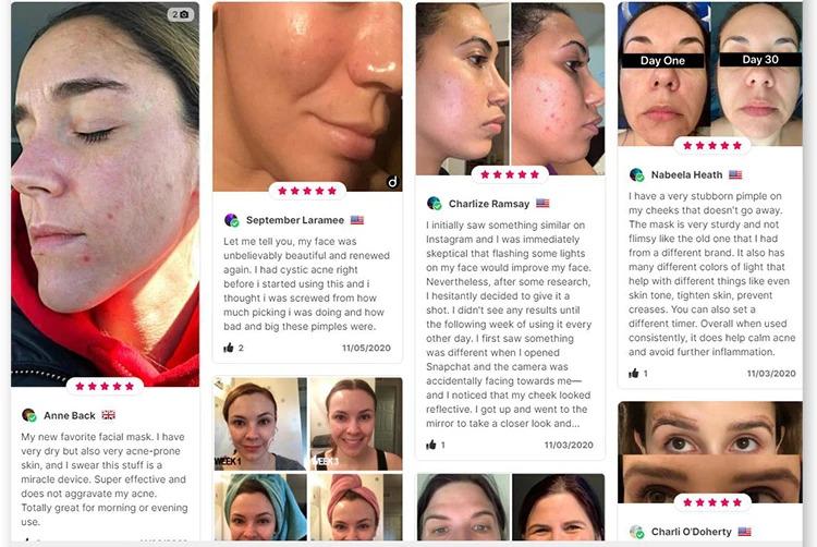 LED Face Masks PDT Photon Skin Beauty Therapy 4 Colors Light Facial Led Laser Neck Mask for Skin Care