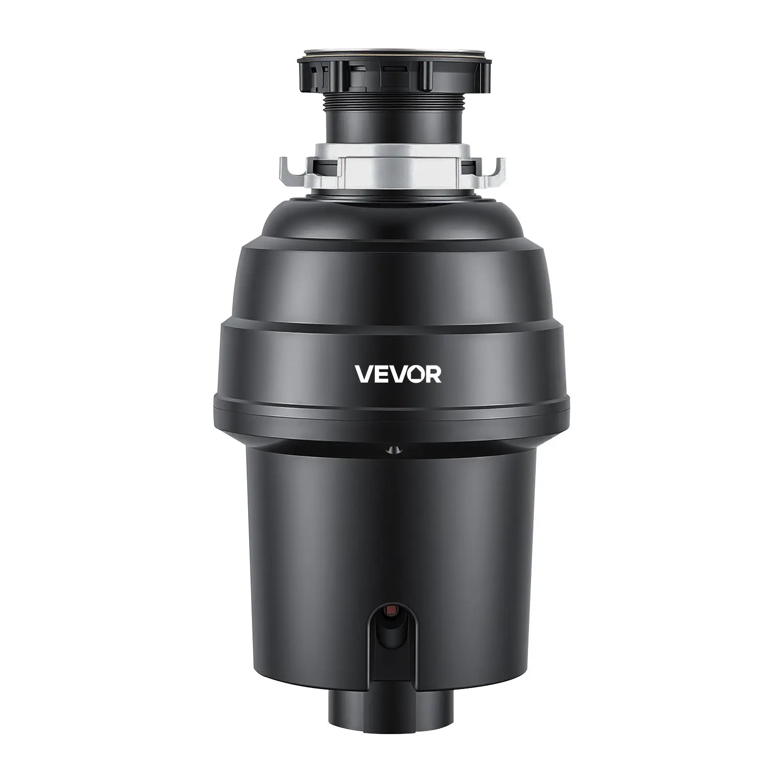 VEVOR Kitchen Sink Food Waste Disposer, 1 HP Power DC Motor, 3500 RPM Continuous Feed, EZ Connect System, Clog-Reducing Sound Reduction Design with Power Cord for Kitchens