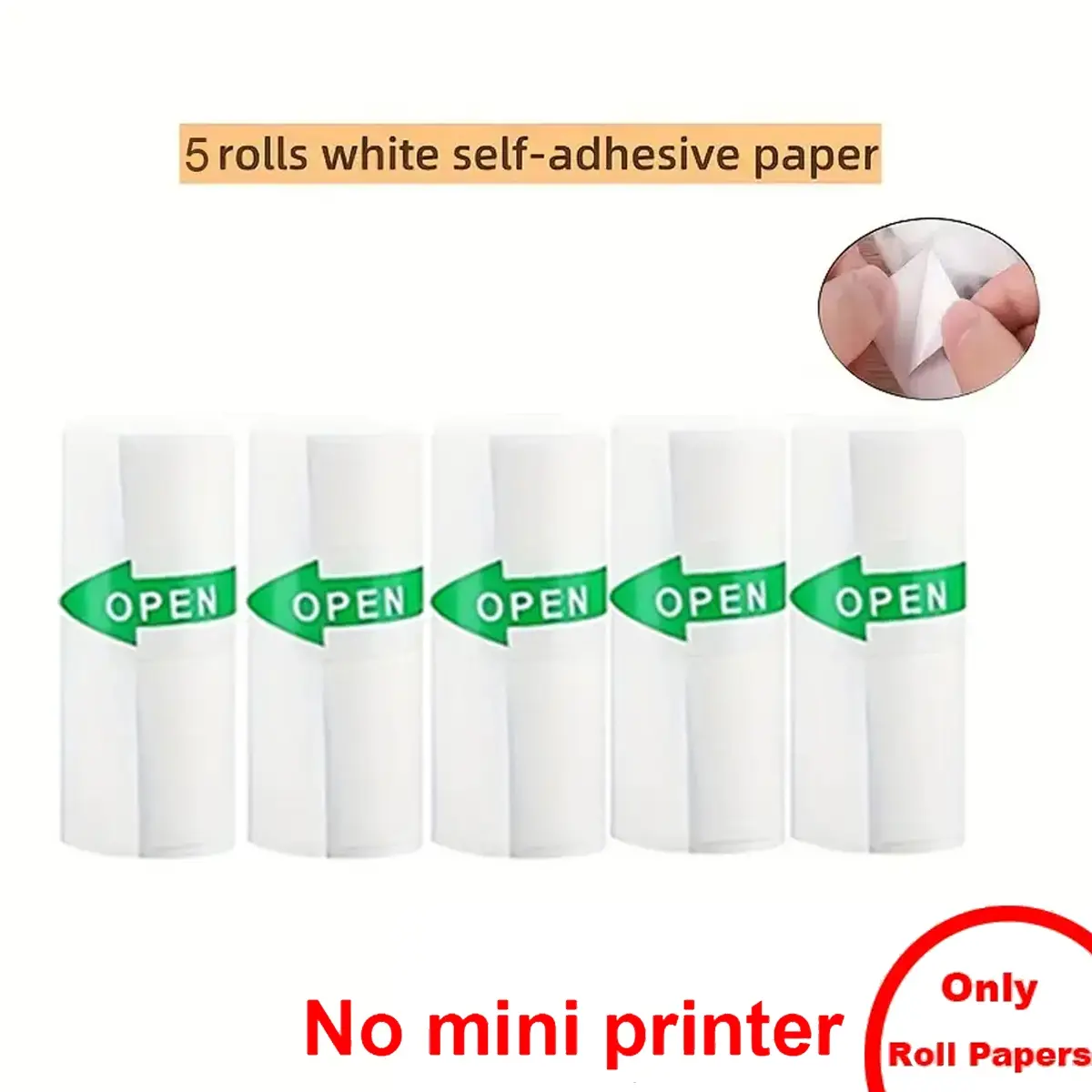 Mini Printer, Thermal Wireless Printer, Inkless Label Printer, Portable Thermal Inkless Sticker Maker,  Small Pocket Printer for Notes& Photo, Memo, Compatible with iOS&Android