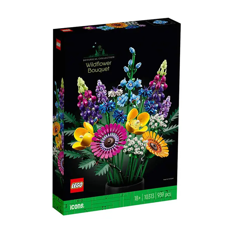 LEGO Icons Wildflower Bouquet 10313 - 959 Pieces Botanical Collection Building Set for Adults 18+