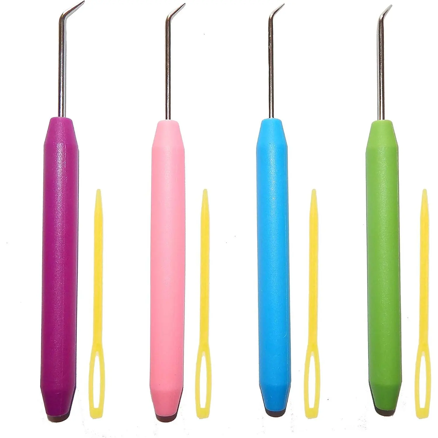 4 count Colorful Knitting Loom Hook Tool Knit Set Looming Crochet Hooks Sewing  for Knitting Boards