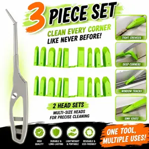 3 Piece Set Multi-angle Sealant Scraper, Plastic Corner Tool, Tile Gap Cleaning Scraper, Bathroom and Kitchen Tile Gap Filling Kit, Industrial Caulking Gun Accessory, No Power Needed