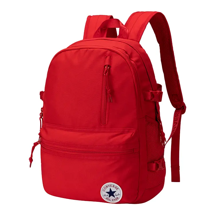 Converse 17L Sporty Casual Polyester Backpack for Women – Collegiate Red