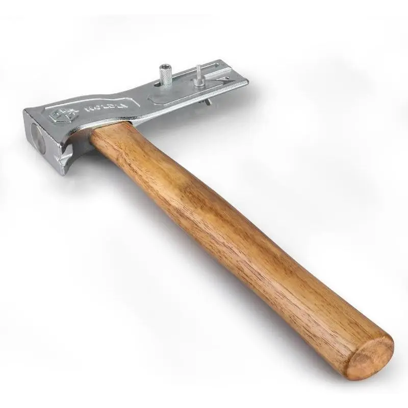 Magnetic Roofing Axe, Magnetic Roofing Hammer, Quick Nail Driver for Roof Nails and Felt Hats, Wooden Handle, Tool, Hand Tools