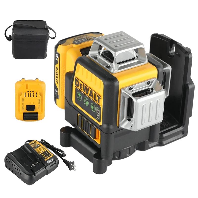 Dewalt DW089LG 12v 12 Line Laser Level Unit 3 Sides*360 Degree Vertical Self Levelling Green Professional Laser Level big tool