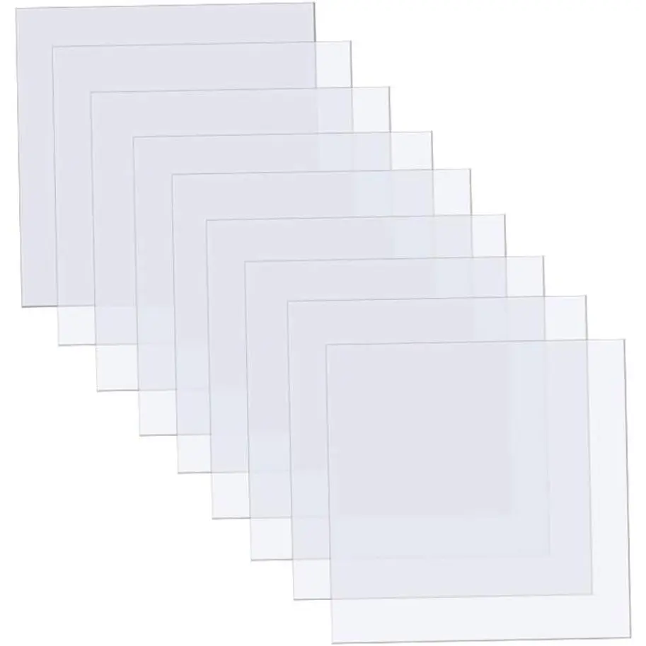 15 Pack 4 mil Blank Mylar Stencil Sheets, 12 x 12 Inch Stencil Sheets | Clear Blank Plastic Templates Sheets for Vinyl  Machine, Silhouette Stencils Template Material