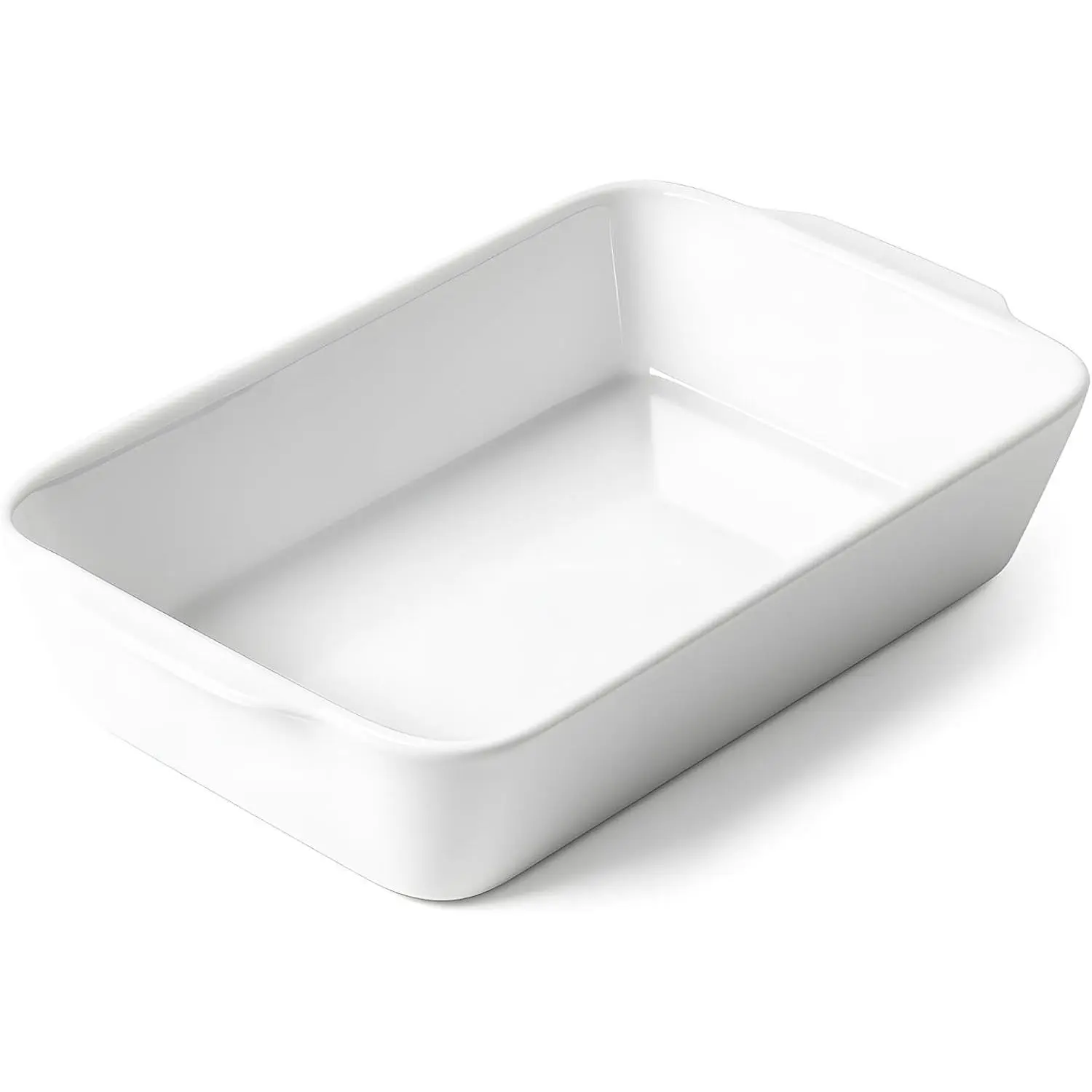 1.2 QT White Casserole Dish, Lasagna Pan for Oven, Bakeware for Baking, Small Ceramic Baking Dish, Kitchen Decor, Microwave Oven Safe, Dinner Party (5.9" x 10.2")