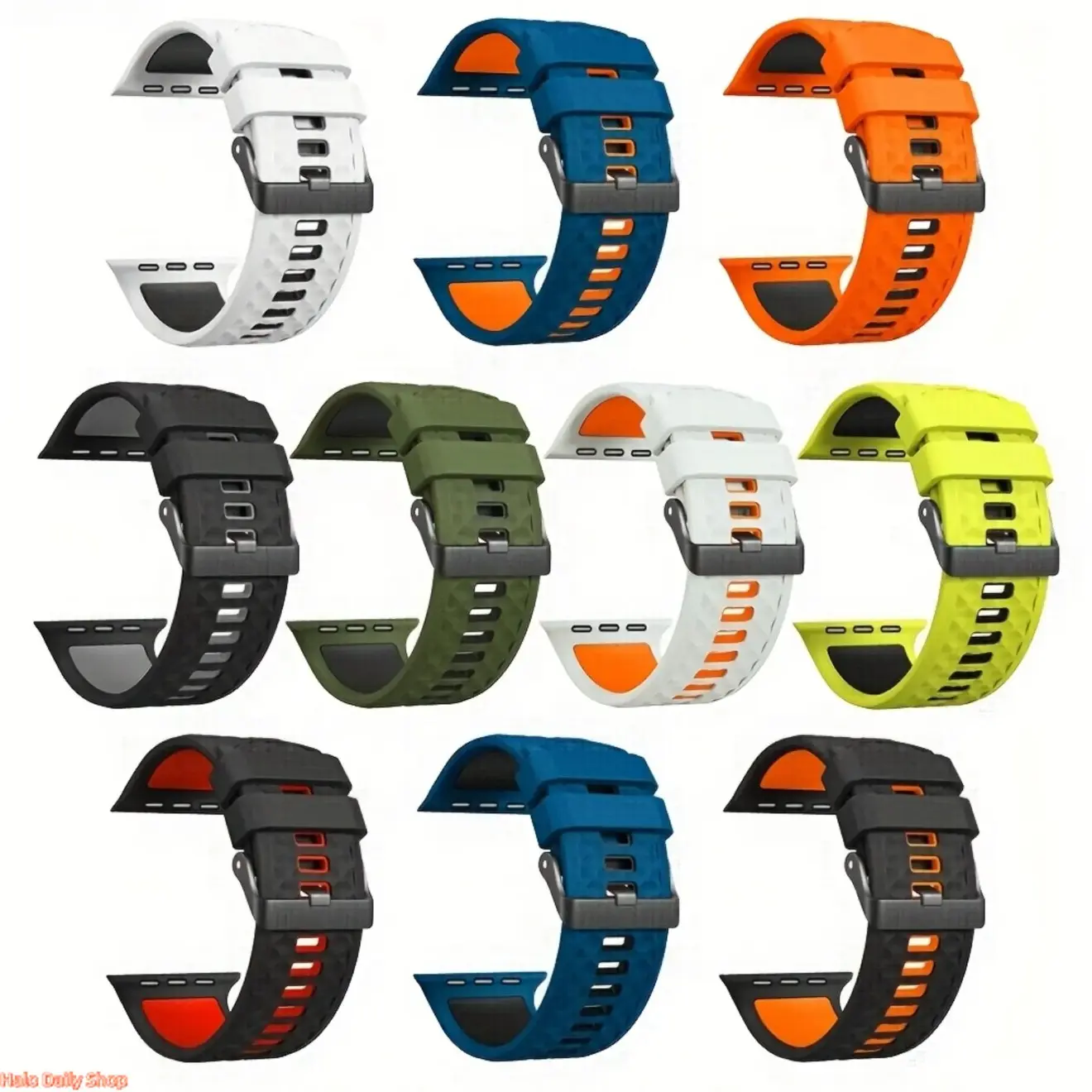 2026 Apple Watch Sport Band - Compatible with Series 10/9/8/7/6/5/SE (46mm/45mm/44mm/42mm) & Ultra 2/Ultra (49mm), Performance-Optimized, Flexible, Breathable, Sweat-Resistant, Lightweight, Comfortable Fashion Accessory