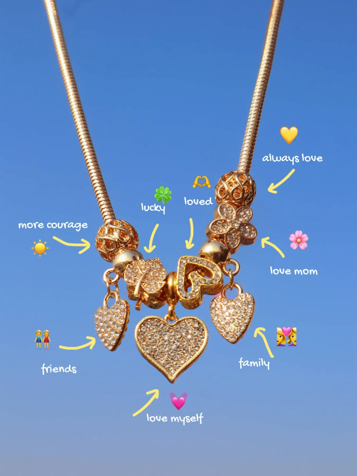 Fashion Gold Heart Charm Necklace, Lucky Leaf Heart Necklace, Love Tree Necklace, Floral Heart Necklace, Valentine's Day Gift, Heart Pendant Necklace, Alloy Necklace