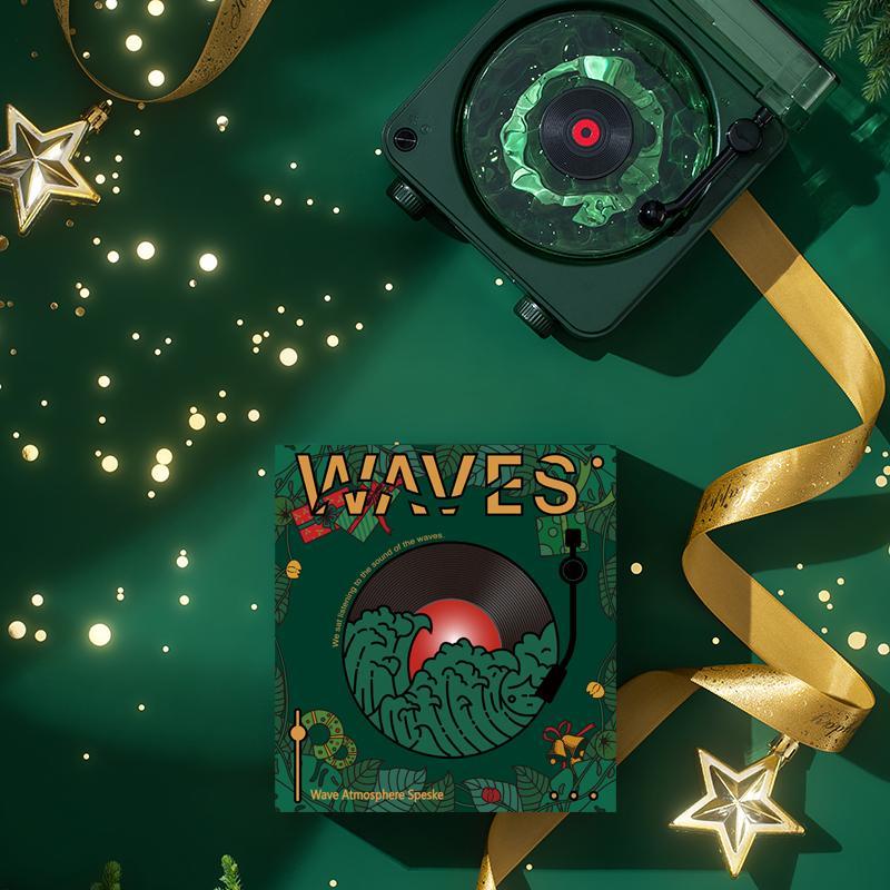 Wireless Speaker, White noise speaker, Multifunctional Desktop Speaker with USB Port & AUX Input, Speaker with Environment Light Adjustment Modes, Decorative, Gifts