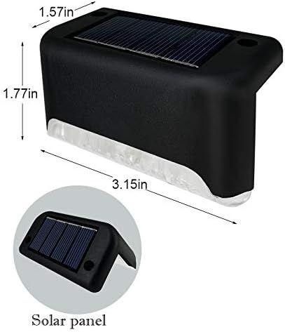 Solar Powered LED Outdoor Deck Lights - Multiple Packs (8/16/32 Count) Waterproof Step & Outdoor Pathway Lights for Stairs, Fence, Outdoor Pathway Light