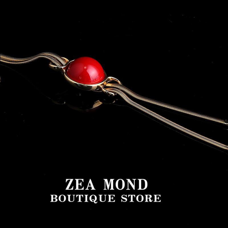 Copper alloy resin vintage style fashion necklace AS-ZH-18