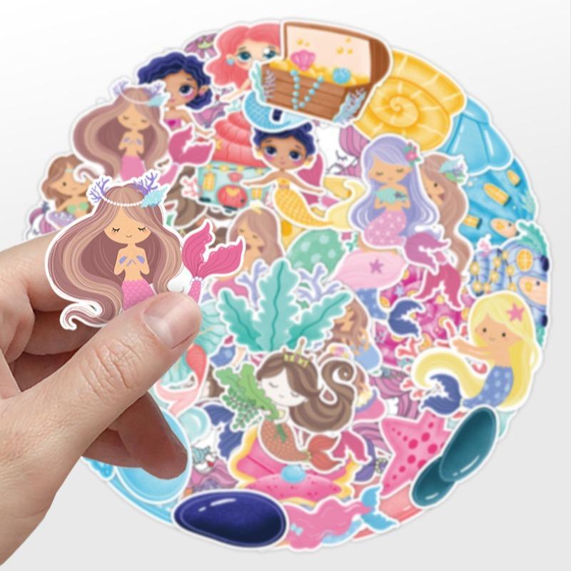 Mermaid Party Favors Gifts for Girls, 132pcs/set Mermaid Birthday Party Decorations, Mermaid Supplies Toys, Treasure Box Pinata Goodie Bag Stuffers, Goodie Bag Filler, Party Favors Assortment