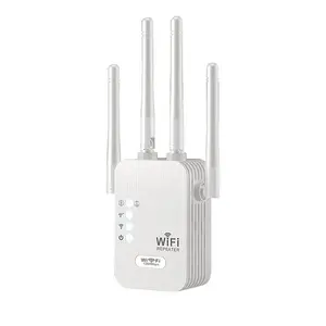12000 Sq Ft WiFi Extender – 1200Mbps Dual Band Booster with 4 Antennas, Supports 100 Devices for Reliable Home & Office Internet