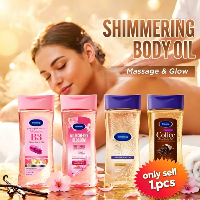 Shimmering Oil for Skin Care, Moisturizing and Hydrating, Suitable for All Seasons, 200ML Travel Size, for Body, Face, Hand, Lip, Eye