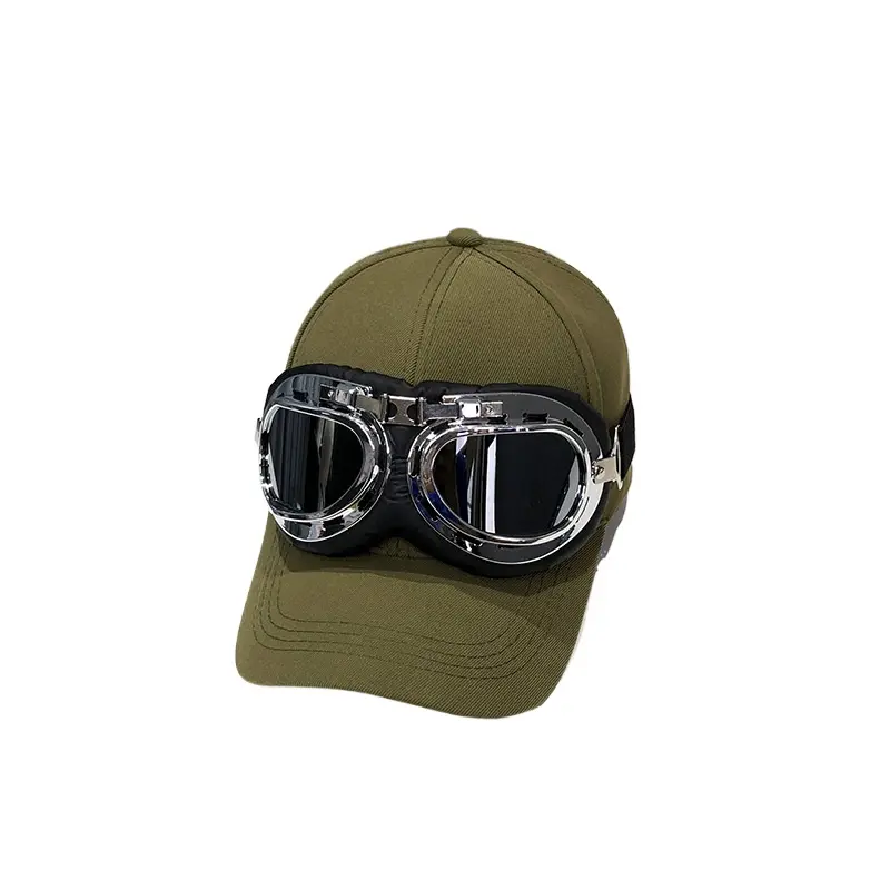 Built In Sunglasses Baseball Cap Sun Protection Visor Hat For Men Women Stylish Everyday Essential Polyester Wide Brim Adjustable Round Crown Unisex Outdoor Travel Beach Hiking Summer Spring Fall Winter