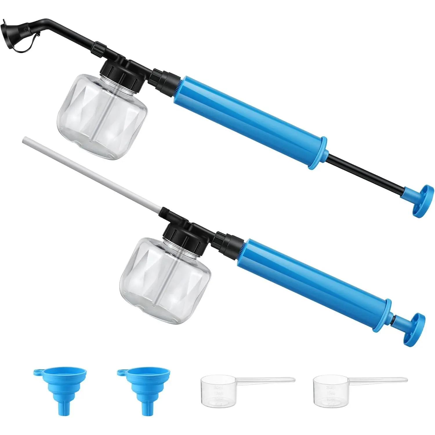 Diatomaceous Earth Duster, 250ml Garden Powder Applicator Dispenser, Bulb Duster Sprayer, Home Powder Applicator, Puffer Sprayer for Multi Purpose Indoor & Outdoor(Blue,2 Pack)