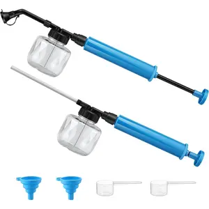 Diatomaceous Earth Duster, 250ml Garden Powder Applicator Dispenser, Bulb Duster Sprayer, Home Powder Applicator, Puffer Sprayer for Multi Purpose Indoor & Outdoor(Blue,2 Pack)