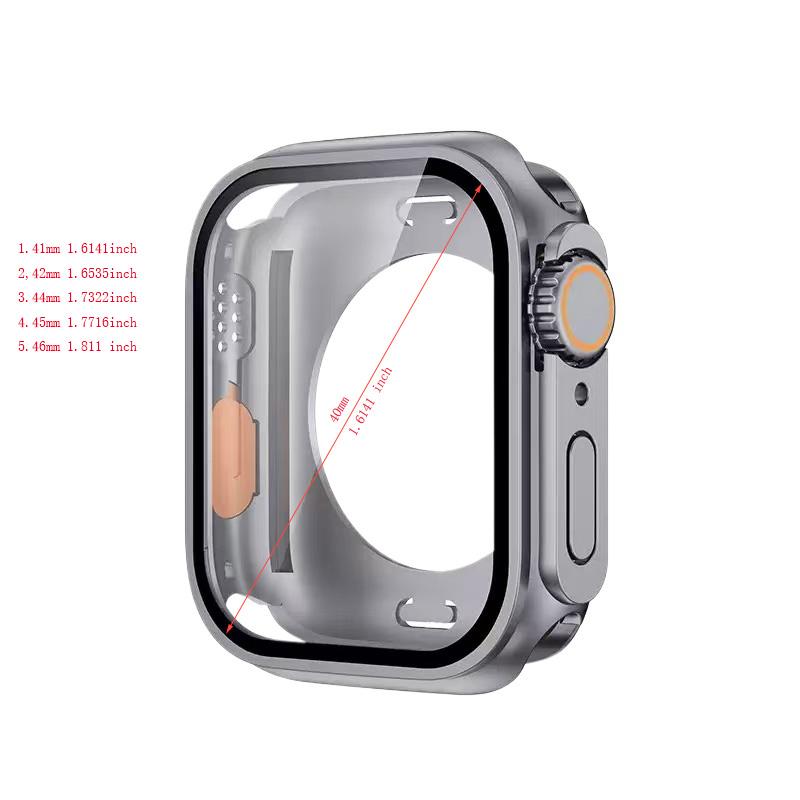 Watch Protective Case, Watch Case with Screen Protector, Watch Protector Compatible with Apple Watch 40mm to 49mm, Smart Watch Accessories, Wearable