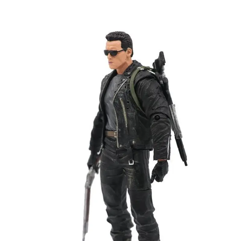 Neca Terminator Series T-800 Action Figure, Collectible Figurines, Hollywood Movie Model, Desktop Decoration, Halloween Gift, Festival Gift, Collectible Toy